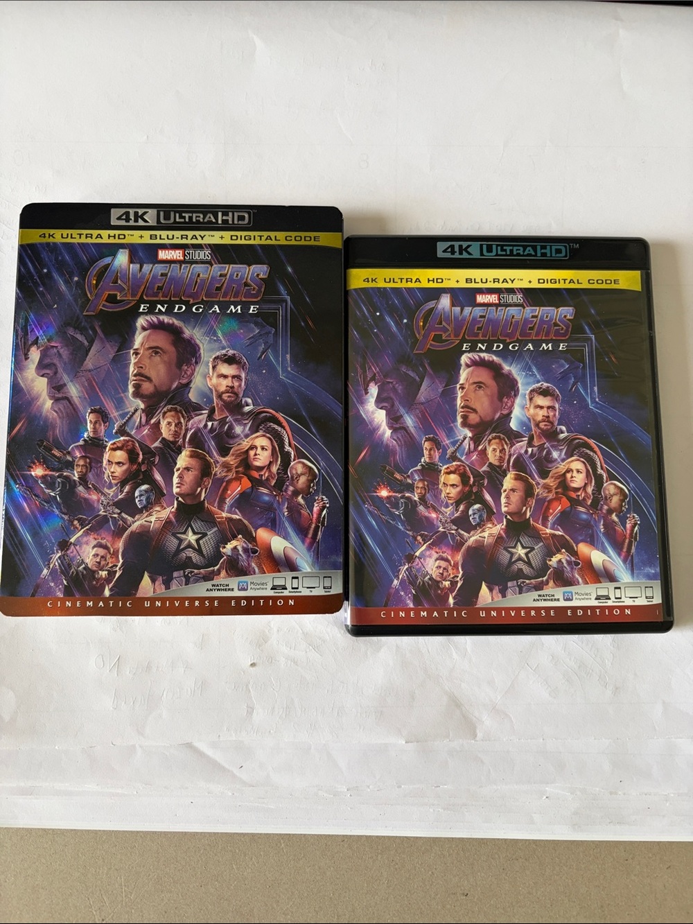 Marvel Studios Avengers Endgame 4K Ultra HD+Blu Ray+digital code. NWOT